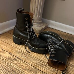 Combat work boots for teens or women  size 4